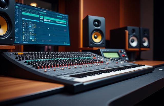 Image of an audio production studio