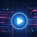 Streaming play button icon